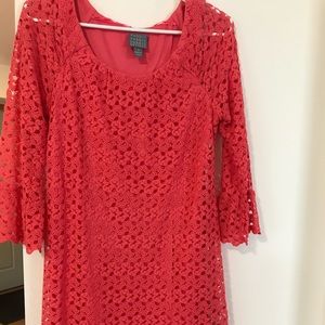 Rabbit Rabbit Rabbit Coral Crochet Dress